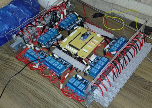 Electronics control box with relay modules