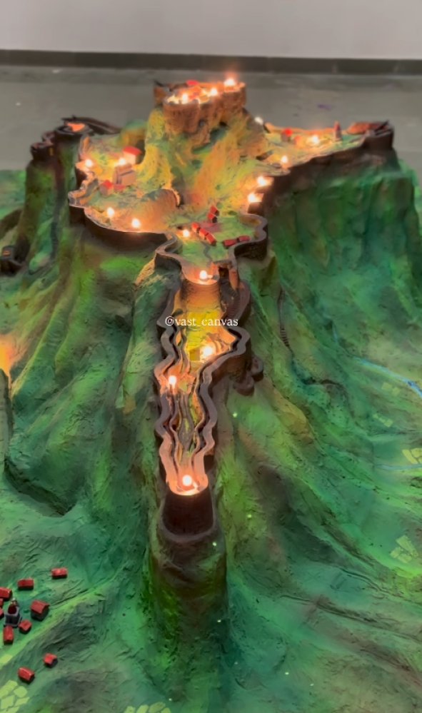 Illuminated fort model